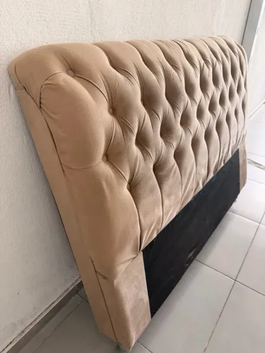 Cabeceira de cama casal acolchoado