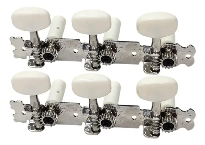 Tarraxa Para Violão Nylon Niquelada Cmh 827 - Custom Sound