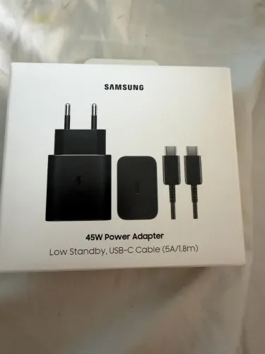 Carregador Samsung 45W com cabo USB-C ? Novo e lacrado