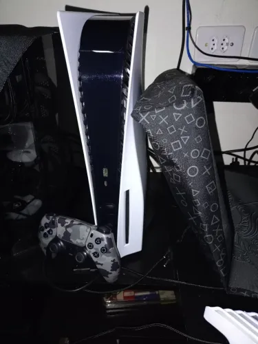 Vendo Console Sony Playstation 5 800gb + 1tb de SSD + 10 jogos + 1 controle