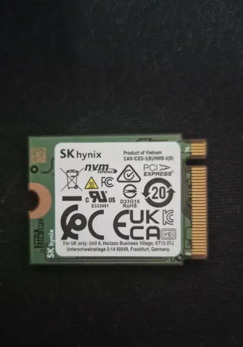 SSD NVMe M.2 2230 SK Hynix 256GB - PCIe Gen4 x4 (Compacto)