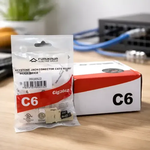 Conector Keystone Jack Rj45 Cat6 Furukawa