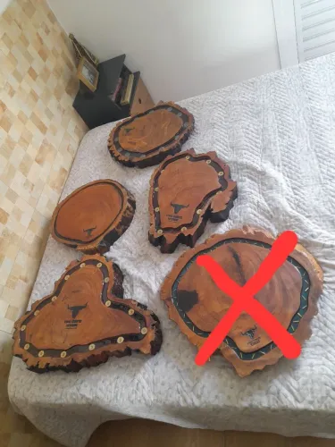 Tabuas artesanais para churrasco