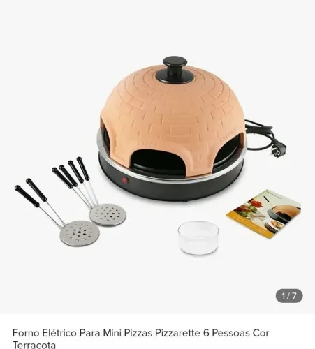 Forno elétrico de mini pizza da Pizzarette