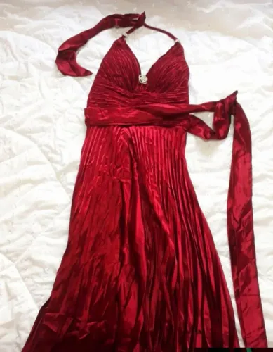 Vestido longo vermelho festa, formatura, madrinha 