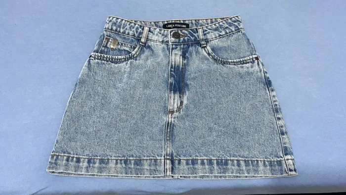 Saia jeans 34 Lança Perfume