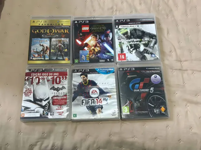 6 jogos ps3 por 100R$
