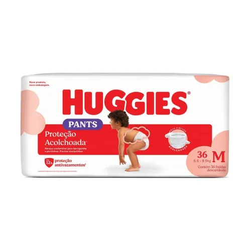 2 pacotes fralda Huggies M 36 unidades