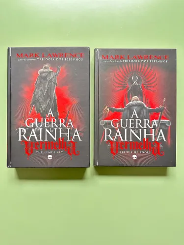 kit 2 livros A Guerra da Rainha Vermelha volumes 1 e 2 darkside books