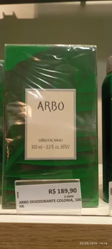 PERFUME O BOTICÁRIO (ARBO)100ML
