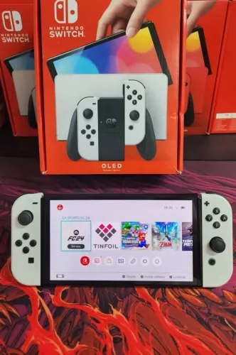 Nintendo Switch OLED Desbloqueado!! (Aceito Cartão)