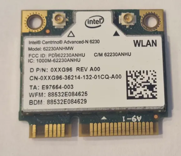 Placa WLAN para notebook. Intel Centrino Advanced-N 6230 