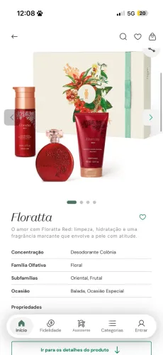 Kit floratta red o Boticário