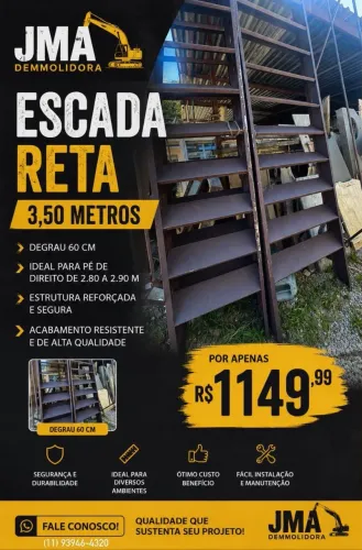 Escada reta