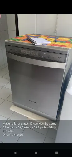 Lava louça Brastemp inox 12 serviços - OPORTUNIDADE