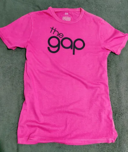 camisa gap original rosa the gap tam p unissex (importada eua)