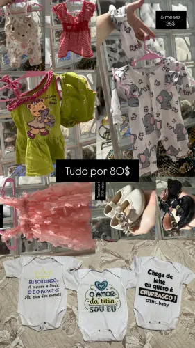 Roupa e sapato usado