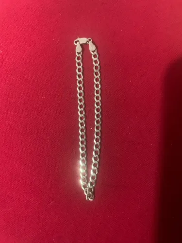 Pulseira de prata 4mm(leia a descrição)