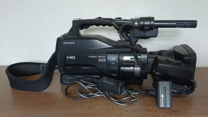 Filmadora profissional full HD. 