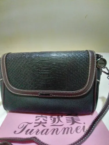 Bolsa de couro preta