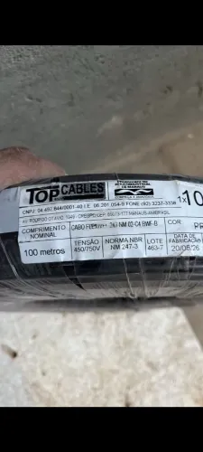 Vendo 1 peça de fio de 10 mm ((100 metros))