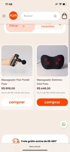 Massageador Elétrico Fom Fisioterapia