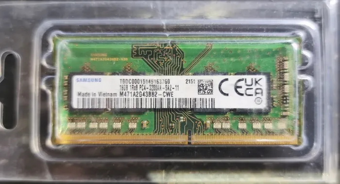 Memória notebook 16gb ddr4 3200ghz Samsung
