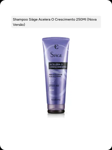 Kit Eudora Siage Acelera o Crescimento | Shampoo + Condicionador + Máscara