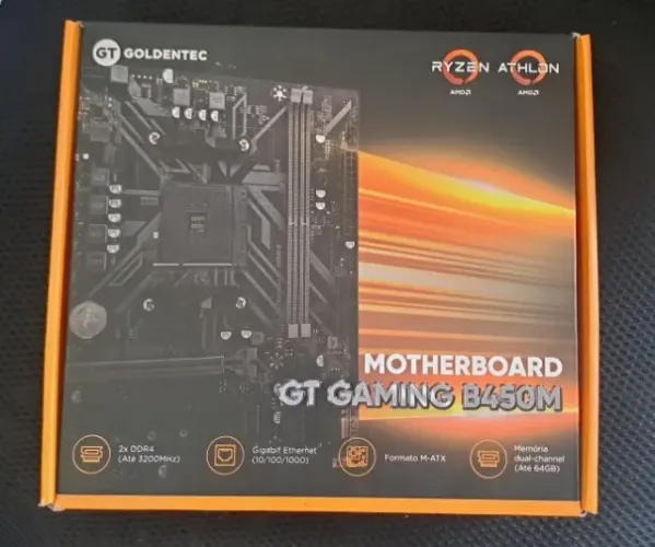 Placa Mãe Gaming AMD B450M DDR4 | Goldentec