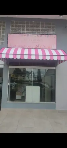Toldo Rosa e Branco