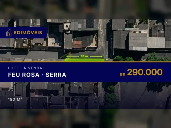 Feu Rosa: Lote plano e documentado, perfeito para quem busca liberdade na construção