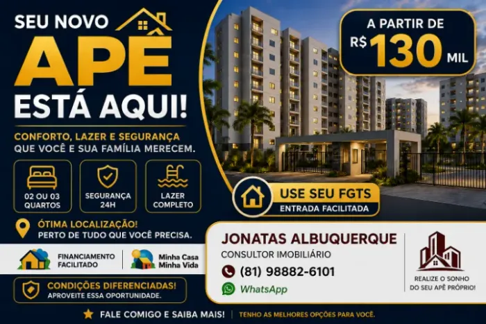 APARTAMENTOS COM FINANCIANCIAMENTO QUE CABE NO SEU BOLSO