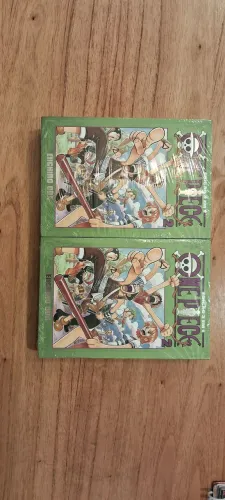 2 mangá one piece 3 em 1,vol 2 lacrados.