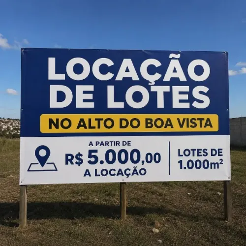 Locação de lotes no Alto do Boa Vista - À partir de R$ 5.000,00