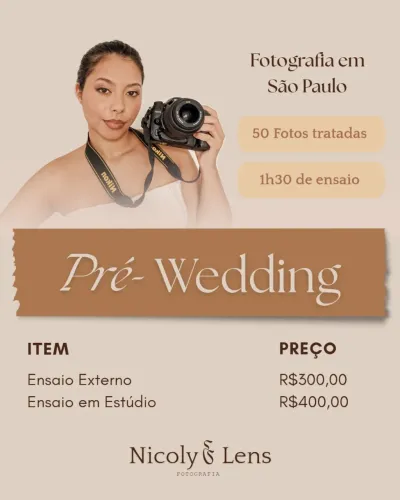 Fotografia Pré wedding 