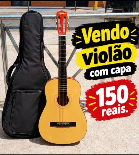 Violão com capa
