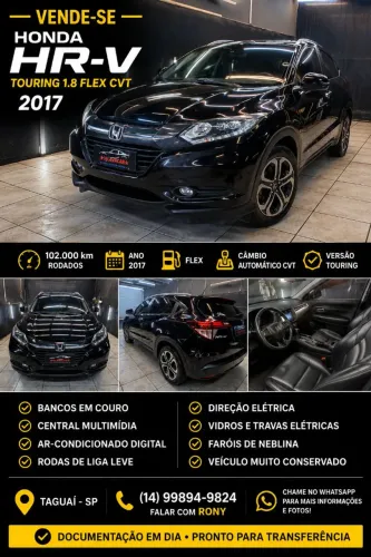 Honda HR-V Touring 1.8 Flexone 16V 5P Aut. 2017