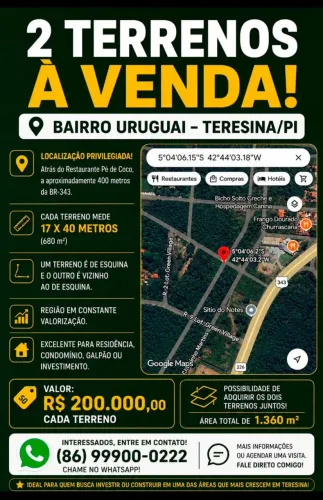 Venda de terrenos