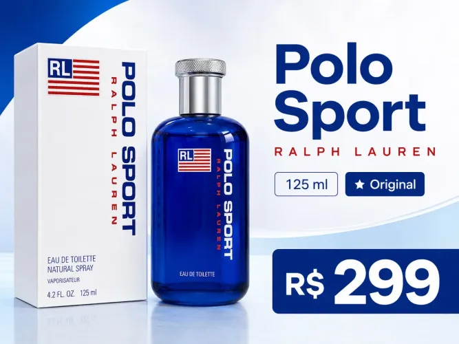 Polo Sport Ralph Lauren 125ml - Original e Lacrado