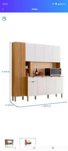 Compacta 9 Portas 1 Gaveta Pulse da marca Kits Paraná.