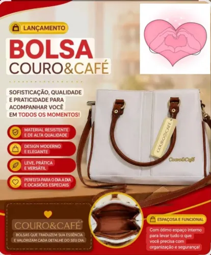 Bolsa couro café