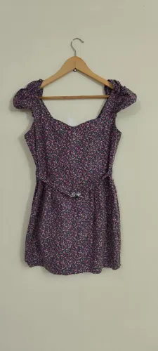 Vestido roxo florido tamanho P