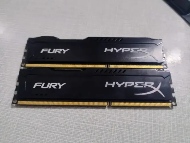 Kit Memoria RAM HyperX Fury 8gb 2x4GB DDR3-1600MHz,Preto