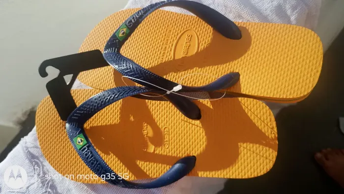 Havaianas original (amarelo top marinho)