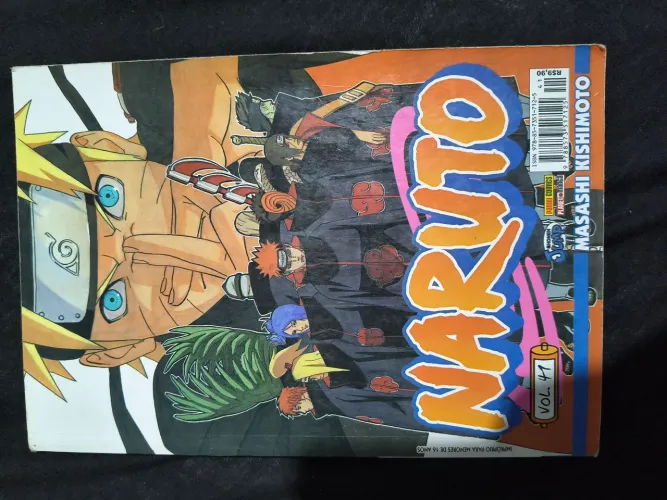 Mangá volume 41 Naruto (Última batalha de Jiraya)