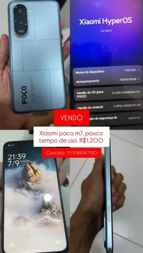 Xiaomi poco M7, semi-novo.