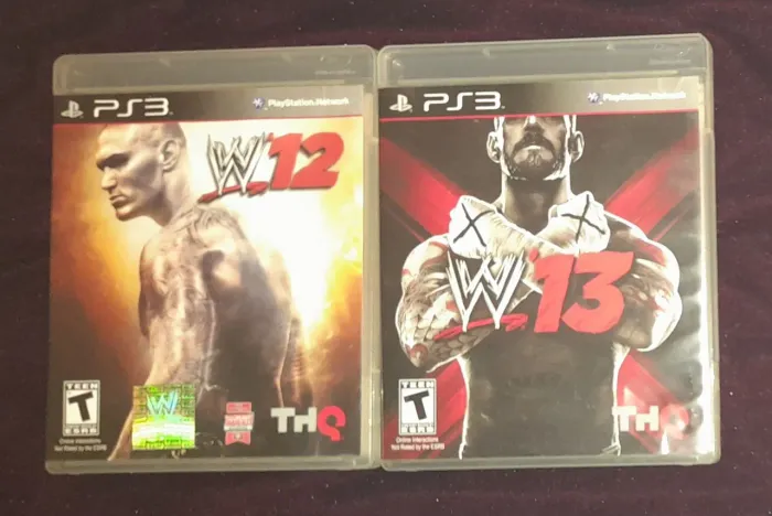 Kit/Lote Jogos de PS3 Playstation 3 | WWE12 e WWE13 Raros Originais + Manual | FUNCIONANDO