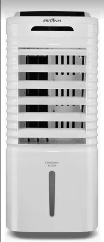 Climatizador de Ar Britânia 4 em 1 Autonomia de 26h Branco