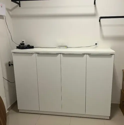 Balcão Organizador Multiuso Branco 4 Portas (1,80m) - Excelente Estado