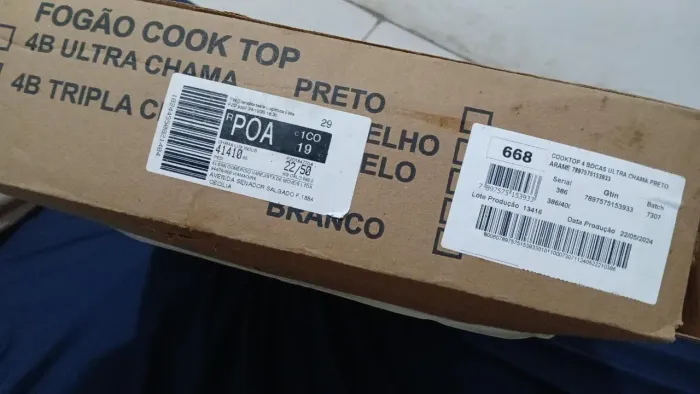 Torrou fogão cooktop 350$ LACRADO.